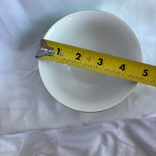 Vintage Green Porcelain Bowl
