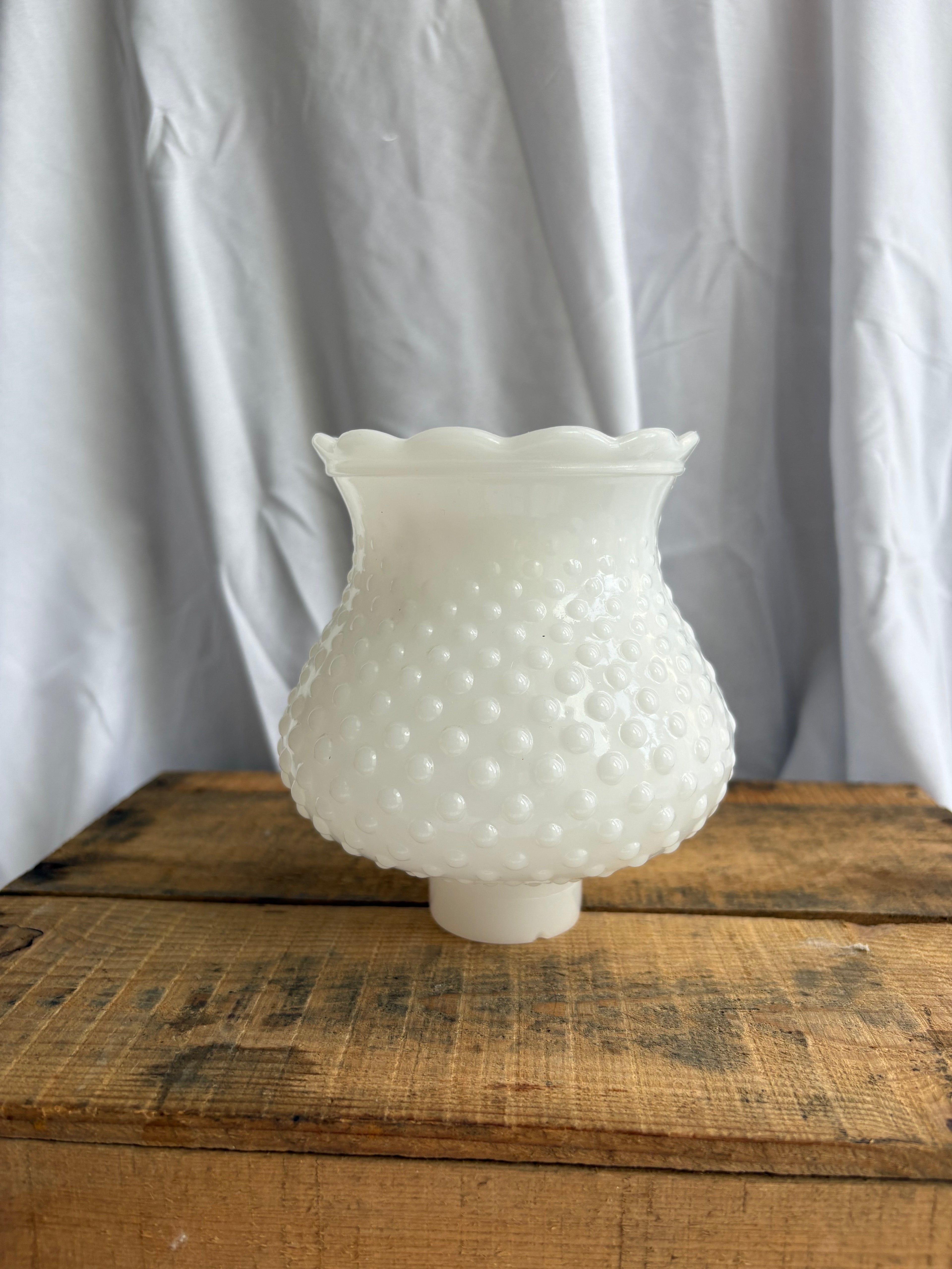 White Milk Glass Lamp COVER