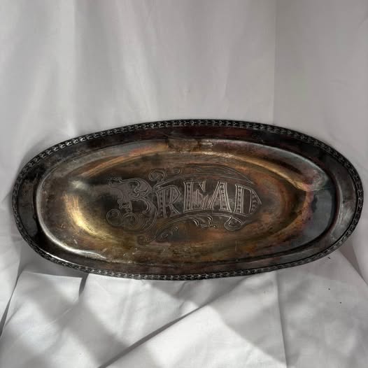 Vintage Silver "Bread" Tray
